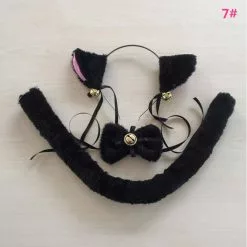 Cosplay&ware Cartoon Cat Fox Ear Bell Headband Bow Neckwear Maid Anime Cosplay Fancy Dress Set Women Girls Party Props Costume -Zentai shop online Cartoon Cat Fox Ear Bell Headband Bow Neckwear Maid Anime Housemaid Cosplay Fancy Dress Set Women 2.jpg 640x640q80 2.jpg 2