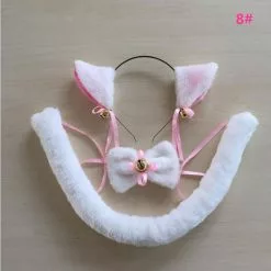 Cosplay&ware Cartoon Cat Fox Ear Bell Headband Bow Neckwear Maid Anime Cosplay Fancy Dress Set Women Girls Party Props Costume -Zentai shop online Cartoon Cat Fox Ear Bell Headband Bow Neckwear Maid Anime Housemaid Cosplay Fancy Dress Set Women 3.jpg 640x640q80 3.jpg 3
