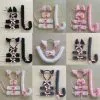 Cosplay&ware Cartoon Cat Fox Ear Bell Headband Bow Neckwear Maid Anime Cosplay Fancy Dress Set Women Girls Party Props Costume
