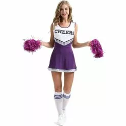 Jingannon Cheerleader Costume Schoolgirl Lingerie Dirndl School Girl Sexy Costumes Women Cosplay Halloween Disfraz Mujer Sexi Xs-xxl Size