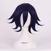 Cosplay&ware Danganronpa V3 Killing Harmony Ouma Kokichi Cosplay Wigs Short Straight Heat Resistant Synthetic Hair Wig & Cap