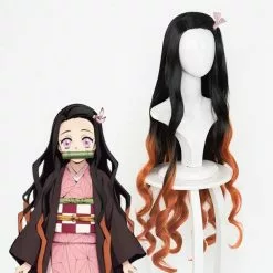 Cosplay&ware Demon Slayer Kimetsu No Yaiba Kamado Nezuko Cosplay Wig Heat Resistant Synthetic Hair Wigs & Cap Bamboo Props Sealing Stick -Zentai shop online Demon Slayer Kimetsu no Yaiba Kamado Nezuko Cosplay Wig Heat Resistant Synthetic Hair Wigs Wig Cap 2.jpg 640x640q80 2.jpg 2