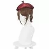 Ktip Up Cosplay Wig Game Identity V Brown Short Ponytail Heat Resistant Synthetic Hair Halloween Party Costume Wigs