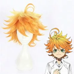 Cosplay&ware Emma Wig Anime The Promised Neverland Heat Resistant Synthetic Hair Cosplay Wigs & Cap