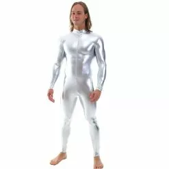 Ensnovo Men Latex Suit Black Shiny Metallic Tights Gold Zentai Full Body Unitard Custom Skin Bodysuit Zipper Front -Zentai shop online Ensnovo Men Latex Suit Black Shiny Metallic Tights Gold Zentai Suit Full Body Unitard Custom Skin 4.jpg 640x640q80 4.jpg 4