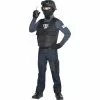 Cosplay&ware Agent Police Uniform Vest & Helmet Costume Fancy Dress Outfit 3-9years Children
