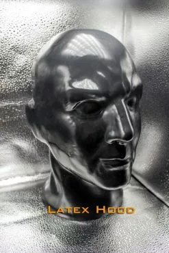 Cosplay&ware Ferubber 11 100% Natural Rubber Latex Integrated Molding Headhood With Breath Tube Sm Fetish Training Game Black Crossdressing