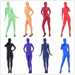 Cosplay&ware Fzs004 Halloween Catsuit Spandex Men Fetish Shiny Lycra Sexy Suit