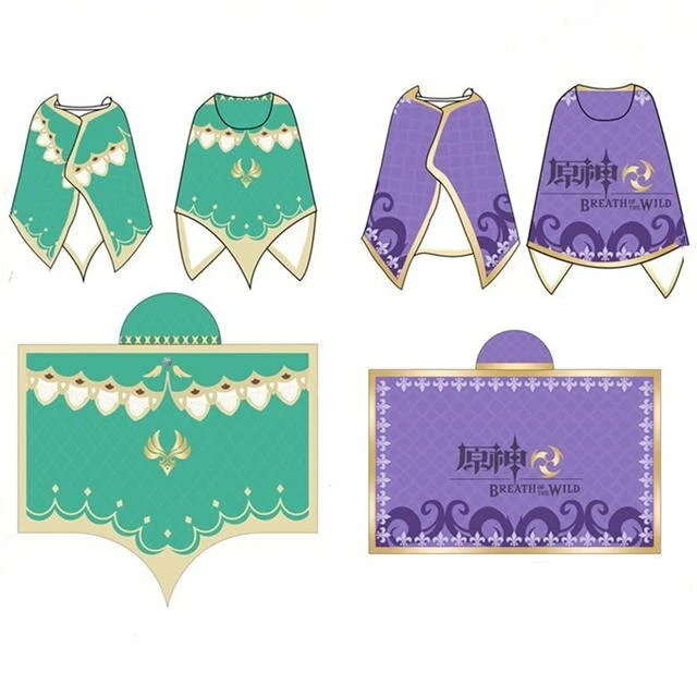 BOOCRE Game Genshin Impact Keqing Barbatos Cospaly Costume Cloak Hoodies Flannel Warm Easy Wear Coat Cape Blanket 1 BOOCRE Game Genshin Impact Keqing Barbatos Cospaly Costume Cloak Hoodies Flannel Warm Easy Wear Coat Cape Blanket