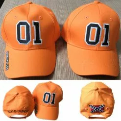 Cosplay&ware General Lee 01 Orange Embroidered Hat Good Ol’ Boy Dukes Baseball Cap