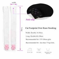 SIROLISA Girls Cat Paw Socks Over Knee Thigh Stockings Female Cute Cosplay Long Toebeanies Pawpads Cotton For Women Gift -Zentai shop online Girls Cat Paw Socks Over Knee Thigh Stockings Female Cute Cosplay New Long ToeBeanies Pawpads Cotton 2.jpg 640x640q80 2.jpg 2