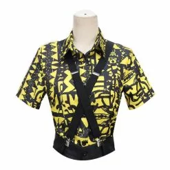 KIM HA NEU Girls Women Stranger Things 3 Eleven Cosplay Costume El Shirt Halloween Carnival Party Props -Zentai shop online Girls Women Stranger Things 3 Eleven Cosplay Costume EL Cosplay Shirt Halloween Carnival Party Props 4.jpg 640x640q80 4.jpg 4