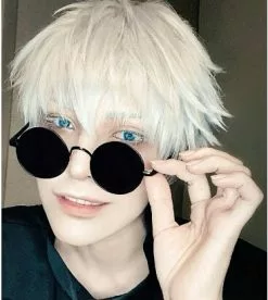 Takerlama Gojo Satoru Cosplay Glasses Jujutsu Kaisen Black Costume Accessories Anime Props -Zentai shop online Gojo Satoru Cosplay Glasses Eyewear Jujutsu Kaisen Black Glasses Costume Accessories Anime Props 5.jpg 640x640q80 5.jpg 5