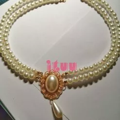 ITUY Gorgeous Vintage Rococo Style Wedding Lolita Princess Multilayer Pearl Lace Gem Necklace Collarbone Chain -Zentai shop online Gorgeous Vintage Rococo Style Wedding Lolita Princess Multilayer Pearl Lace Gem Necklace Collarbone Chain 4.jpg 640x640q80 4.jpg 4