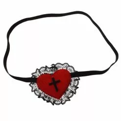 Cosplay&ware Gothic Girls Red Heart Black Cross Eyepatch Cosplay Eye Patch -Zentai shop online Gothic Girls Red Heart Black Cross Eyepatch Cosplay Eye Patch 3.jpg 640x640q80 3.jpg 3