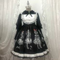 LISM Gothic Lolita Dress Dark Angel Series High Low Jsk By Kawaii Retro Japanese -Zentai shop online Gothic Lolita Dress Dark Angel Series High Low Lolita JSK Dress by Soufflesong Kawaii Retro Dark 3.jpg 640x640q80 3.jpg 3