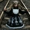 LISM Gothic Lolita Dress Dark Angel Series High Low Jsk By Kawaii Retro Japanese