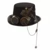 Cosplay&ware Gothic Unisex Skull Wings Glasses Top Hat Vintage Steampunk Gear Party Black