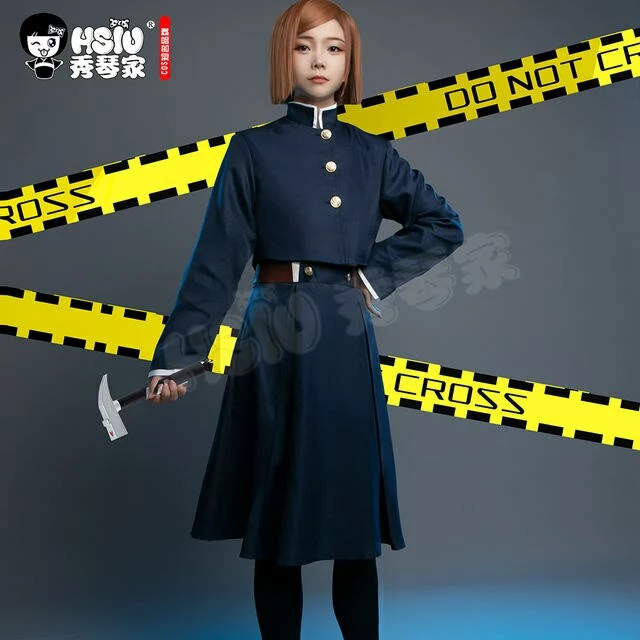 Hsiu Anime Jujutsu Kaisen Cosplay Nobara Kugisaki Clothing Japanese School Uniform Skirt 1 Hsiu Anime Jujutsu Kaisen Cosplay Nobara Kugisaki Clothing Japanese School Uniform Skirt