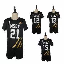 Cosplay&ware Haikyuu Cosplay Costume Msby Volleyball Club Karasuno High School Shoyo Hinata Bokuto Sportswear Jerseys Uniform