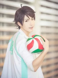 Cosplay&ware Haikyuu Volleyball Toru Oikawa Short Brown Shaggy Layered Tooru Heat Resistant Cosplay Costume Wig -Zentai shop online Haikyuu Volleyball Toru Oikawa Toor Short Brown Shaggy Layered Tooru Heat Resistant Cosplay Costume Wig 1.jpg 640x640q80 1.jpg 1
