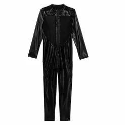 Cosplay&ware Halloween Black Unisex Sexy Metallic Shiny Zentai Catsuit Men Women Mesh Splice Full Bodysuit Cosplay Costume Latex Suit -Zentai shop online Halloween Black Unisex Sexy Metallic Shiny Zentai Catsuit Men Women Mesh Splice Full Bodysuit Cosplay Costume 3.jpg 640x640q80 3.jpg 3