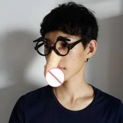 Cosplay&ware Halloween Party Chicken Taste Funny Glasses Single Bird Eyes Toys Movie Theme