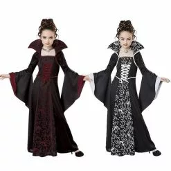 Cosplay&ware Halloween Costume For Kids Girls Witch Vampire Cosplay Disfraz Mujer Children’s Performance Clothing Party -Zentai shop online Halloween costume for kids Girls Witch Vampire Cosplay Costume disfraz Halloween mujer Children s performance clothing 3.jpg 640x640q80 3.jpg 3