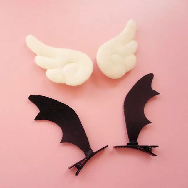 LILICOCHAN Handmade Kawaii Black Devil White Angel Hairpin Headband Sexy Cosplay Accessories Hair Hoops Lady Lovely Kitten Headdress 2 LILICOCHAN Handmade Kawaii Black Devil White Angel Hairpin Headband Sexy Cosplay Accessories Hair Hoops Lady Lovely Kitten Headdress - Image 2