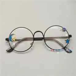 Cosplay&ware Handmade Lolita Frame Harajuku Round Glasses Black Silver Bronze Golden Rose Sakura Star Moon Fairy Rabbit Fashion -Zentai shop online Handmade Lolita Eyeglass Frame Harajuku Round Glasses Black Silver Bronze Golden Rose Sakura Star Moon Fairy 2.jpg 640x640q80 2.jpg 2