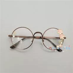Cosplay&ware Handmade Lolita Frame Harajuku Round Glasses Black Silver Bronze Golden Rose Sakura Star Moon Fairy Rabbit Fashion -Zentai shop online Handmade Lolita Eyeglass Frame Harajuku Round Glasses Black Silver Bronze Golden Rose Sakura Star Moon Fairy 4.jpg 640x640q80 4.jpg 4