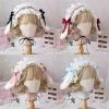 Cosplay&ware Handmade Plush Lop Ear Detachable Hair Band Soft Girl Kawaii Bunny Lolita Lace Bowknot Headwear Kc Accessories