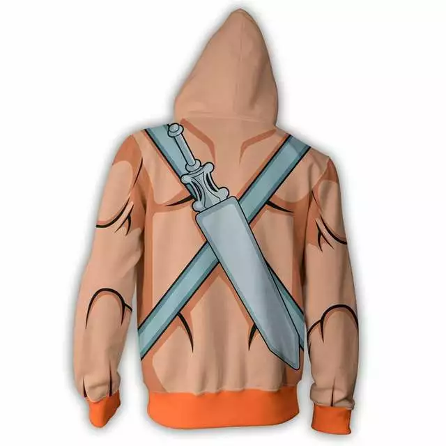 Liser He-man And The Of Cosplay Costume 3d Print Sweatshirt Zipper Hooded Cartoon Fashion Jackets 4 Liser He-man And The Of Cosplay Costume 3d Print Sweatshirt Zipper Hooded Cartoon Fashion Jackets - Image 4