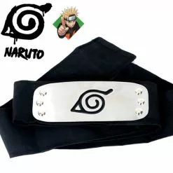 Cosplay&ware Headwear Sasuke Itachi Uzumaki Beanie Konoha Leaf Logo Kakashi Headband Metal Ninja Cosplay Anime Costumes Accessories