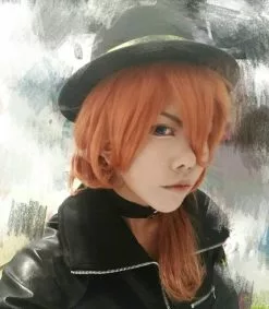 Cosplay&ware Anime Bungo Stray Dogs Chuya Nakahara Chuuya Cosplay Wig Heat Resistant Synthetic Hair Wigs & Cap -Zentai shop online High Quality Anime Bungo Stray Dogs Chuya Nakahara Chuuya Cosplay Wig Heat Resistant Synthetic Hair Wigs 2.jpg 640x640q80 2.jpg 2