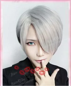 Cosplay&ware Yuri On Ice Nikiforov Wig Victor Cosplay Wigs Heat Resistant Synthetic Hair & Cap -Zentai shop online High Quality Yuri on Ice Viktor Nikiforov Wig Victor Nikiforov Cosplay Wigs Heat Resistant Synthetic Hair 2.jpg 640x640q80 2.jpg 2