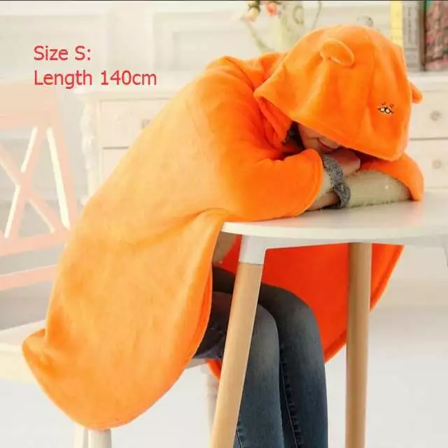 Novedan Himouto Umaru-chan Cloak Anime Umaru Chan Doma Cosplay Costume Flannel Cloaks Blanket Soft Cape Hoodie 3 Novedan Himouto Umaru-chan Cloak Anime Umaru Chan Doma Cosplay Costume Flannel Cloaks Blanket Soft Cape Hoodie - Image 3