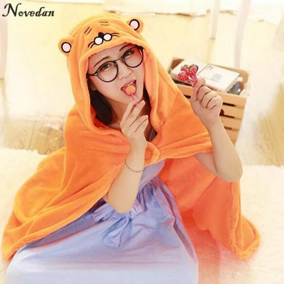 Novedan Himouto Umaru-chan Cloak Anime Umaru Chan Doma Cosplay Costume Flannel Cloaks Blanket Soft Cape Hoodie 4 Novedan Himouto Umaru-chan Cloak Anime Umaru Chan Doma Cosplay Costume Flannel Cloaks Blanket Soft Cape Hoodie - Image 4