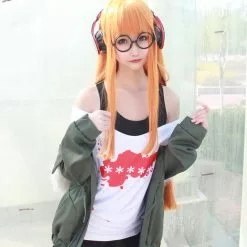 Zentai shop online -Zentai shop online Hot Anime Cosplay Persona 5 Cosplay Costume Futaba Sakura Uniforms Jacket T shirt Shorts Belt Stockings 1.jpg 640x640q80 1.jpg 1