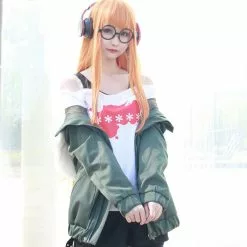 Cosplay&ware Anime Cosplay Persona 5 Costume Futaba Sakura Uniforms Jacket T-shirt Shorts Belt Stockings Glasses -Zentai shop online Hot Anime Cosplay Persona 5 Cosplay Costume Futaba Sakura Uniforms Jacket T shirt Shorts Belt Stockings 2.jpg 640x640q80 2.jpg 2