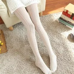 Esihou Hot Japan Style Sexy Maid Lolita Socks Lace Knit Stocking Cosplay Costumes Accessories Anime Cartoon Girl Gift -Zentai shop online Hot New Japan Style Sexy Maid Lolita Socks Lace Pantihose Knit Stocking Cosplay Costumes Accessories Anime 2.jpg 640x640q80 2.jpg 2