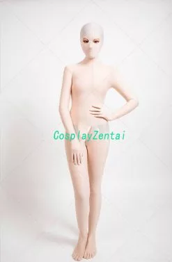 CosplayZentai Hot Light Flesh Spandex Zentai Bodysuits Halloween Costumes With Toes Catsuit