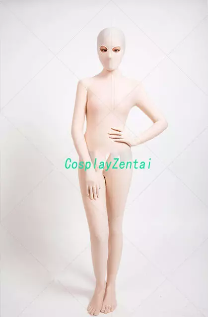 CosplayZentai Hot Light Flesh Spandex Zentai Bodysuits Halloween Costumes With Toes Catsuit 1 CosplayZentai Hot Light Flesh Spandex Zentai Bodysuits Halloween Costumes With Toes Catsuit