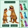 KOOY Hot T-rex Dinosaur Inflatable Costume Party Cosplay Costumes Fancy Mascot Anime Halloween For Adult Kids Dino Cartoon