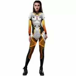 GKWMZG Hot Woman Game D Va Widowmaker Cosplay Jumpsuit Costume Bodysuit Zentai Suit Halloween -Zentai shop online Hot Woman Game D Va Mercy Widowmaker Cosplay Jumpsuit Costume Bodysuit Zentai Suit Halloween 3.jpg 640x640q80 3.jpg 3