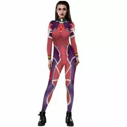 GKWMZG Hot Woman Game D Va Widowmaker Cosplay Jumpsuit Costume Bodysuit Zentai Suit Halloween