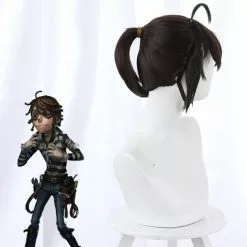 Ktip Up Identity V Wig Cosplay Costume Brown Short Ponytail Synthetic Hair Wigs For Halloween Party Carnival Role Play -Zentai shop online Identity V Luca Balsa Wig Cosplay Costume Brown Short Ponytail Synthetic Hair Wigs for Halloween Party 1.jpg 640x640q80 1.jpg 1