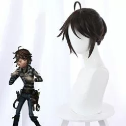 Ktip Up Identity V Wig Cosplay Costume Brown Short Ponytail Synthetic Hair Wigs For Halloween Party Carnival Role Play -Zentai shop online Identity V Luca Balsa Wig Cosplay Costume Brown Short Ponytail Synthetic Hair Wigs for Halloween Party 2.jpg 640x640q80 2.jpg 2