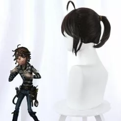 Ktip Up Identity V Wig Cosplay Costume Brown Short Ponytail Synthetic Hair Wigs For Halloween Party Carnival Role Play -Zentai shop online Identity V Luca Balsa Wig Cosplay Costume Brown Short Ponytail Synthetic Hair Wigs for Halloween Party 3.jpg 640x640q80 3.jpg 3