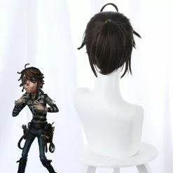 Ktip Up Identity V Wig Cosplay Costume Brown Short Ponytail Synthetic Hair Wigs For Halloween Party Carnival Role Play -Zentai shop online Identity V Luca Balsa Wig Cosplay Costume Brown Short Ponytail Synthetic Hair Wigs for Halloween Party 4.jpg 640x640q80 4.jpg 4